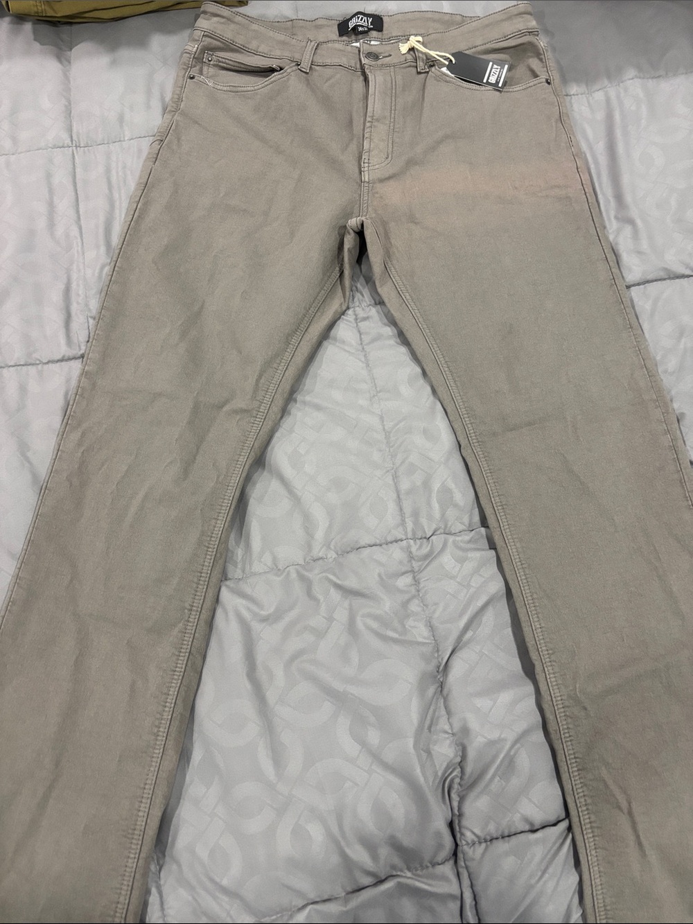 Straight Fit Men's Jeans in Taupe by Royal Apparel